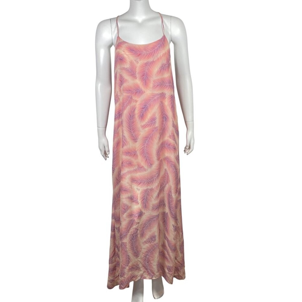 Show Me Your Mumu T Rex Maxi Dress Womens M Spaghetti Straps Pretty Birdie Print